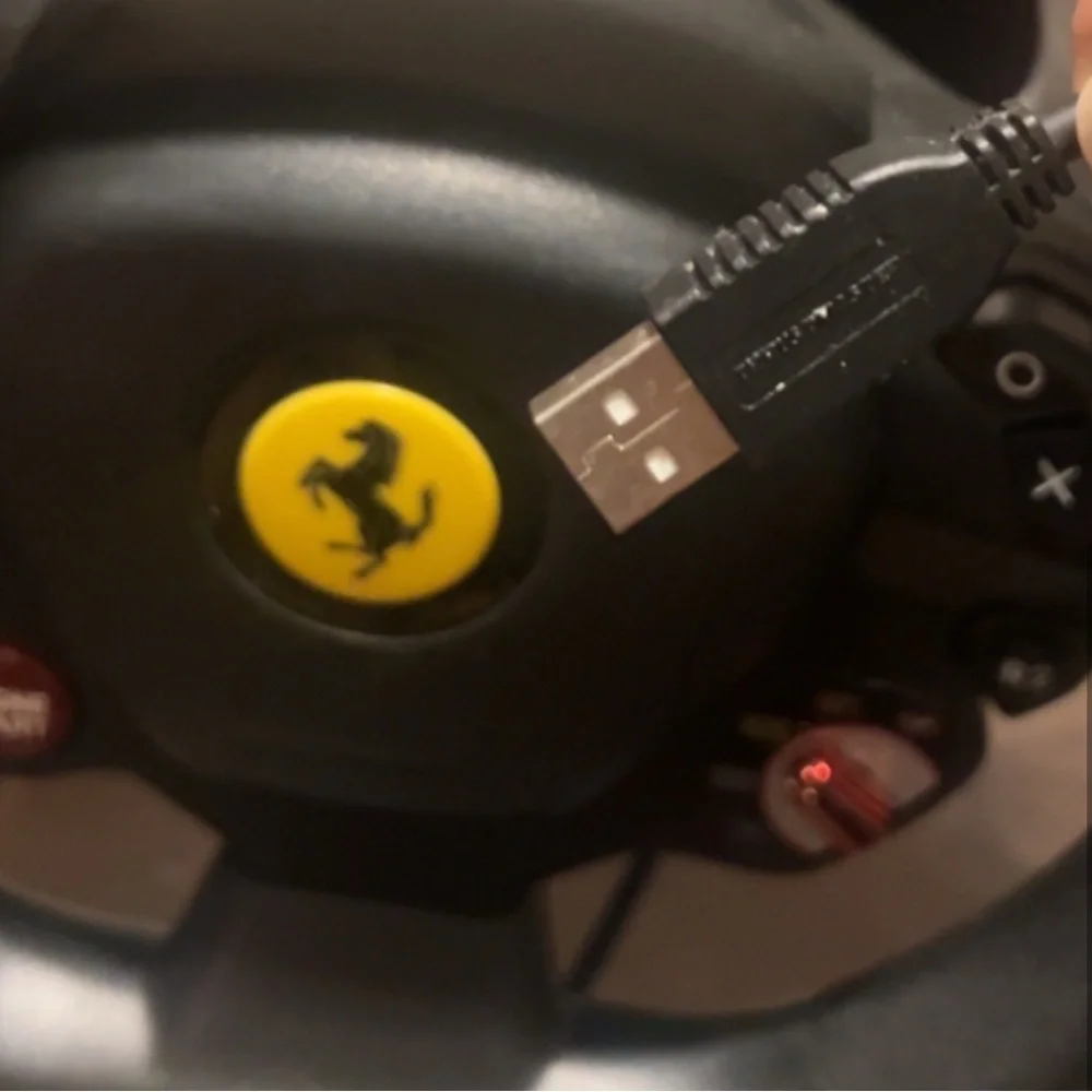 Thrustmaster Steering wheel and Pedal set - (Compatible with any PS console)
